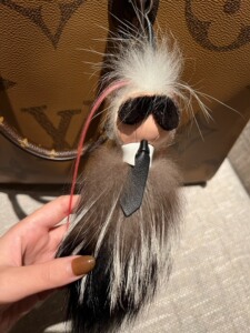 fendi芬迪 老佛爷毛绒挂件