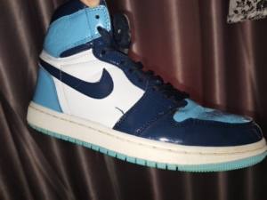 aj1北卡蓝全明星高帮板鞋篮球鞋滑板鞋女男漆皮