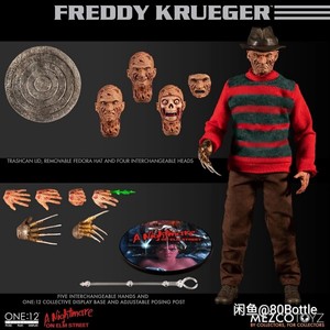 mezco 猛鬼街 弗莱迪 1/12 手办 兵人全配无损 可