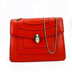 宝格丽蛇头包红色