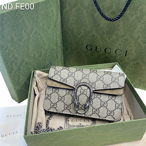 【全新】Gucci古驰老花mini 酒神链条包斜挎包女包正品包包