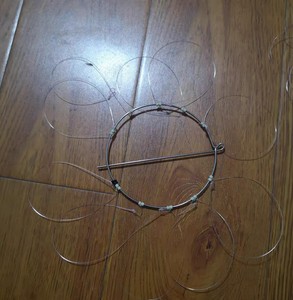 钓蟹神器手工抓螃蟹钩 钓螃蟹专用勾海边蟹箍钩套 垂钓抓蟹工具