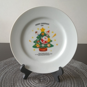 日本回流陶瓷肯德基kfc1988年圣诞节纪念盘赏盘餐盘