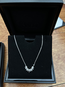 piaget伯爵 sunlight钻石锁骨项链 白金款