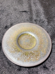 特价建窑建盏:『一方龙窑』盏托(传统自然氧化烧)