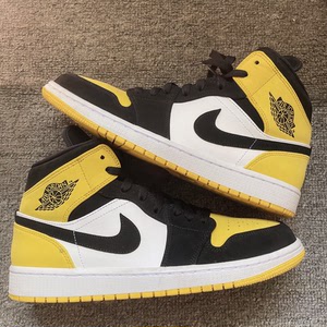 正品aj1黑黄脚趾43码aj1皮卡丘