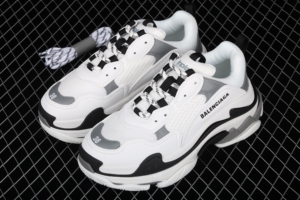 正品巴黎世家 balenciaga 黑白厚底增高低帮老爹鞋复古男女休闲鞋