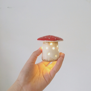 森林食堂 zakka | 手工原创粘土蘑菇小夜灯.