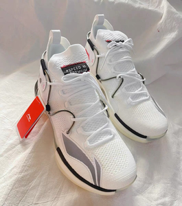 李宁闪击6,低帮篮球鞋,黑白奥利奥,货号abap071-3