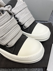 rick owens 粗鞋带大匡威42码ro新款低帮深灰色大