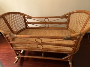 婴儿摇篮床藤编老式