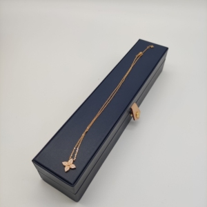 9新]lv路易威登女士18k金镶钻项链锁骨链