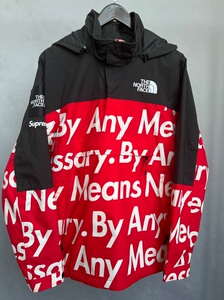 supreme北面联名红弹幕冲锋衣 m 码 售价4280