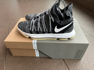 nike zoom kd10 杜兰特10 黑白奥利奥配色 几