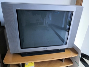 索尼sony纯平特丽珑经典29寸电视机,功能正常,遥控器,说