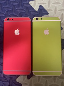 苹果6p彩色后壳,新的,有喜欢红色和绿色的带走,非质量问题不