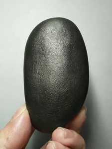 渭河 黑金刚 乌金墨玉 石头 手把件 原石 观赏雕刻料