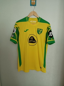 sfs荷马joma正品21-22诺维奇主场球衣球员版短袖足球