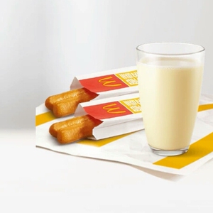 麦当劳 脆香油条豆浆组合 两根油条一杯大杯豆浆 代下