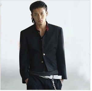源治小栗旬同款战袍 热血高校中山装青少年 铃兰校服外套西服修身