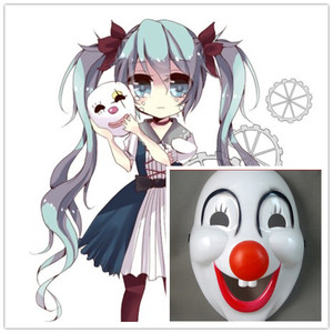 v家初音miku 初音未来 小丑把戏小丑和扑克cos小丑面具