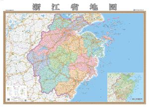 2米 精装商务版 上海 安徽 浙江 江苏 三省一市办公室地图 含杭州图片