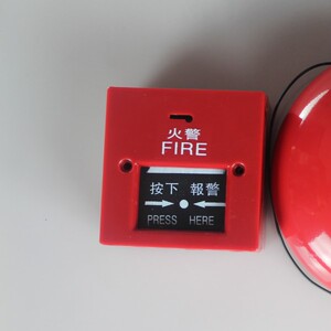 桂安牌消防警铃火警报警器警铃按钮破碎开关消防手动复位按钮正品