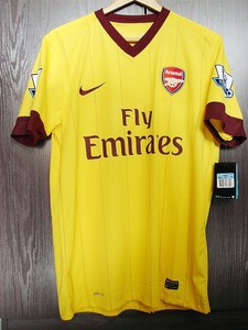 全新正品nike阿森纳10/11客场52号bendtner短袖球衣386824-749