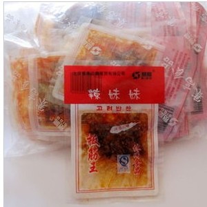 80后经典怀旧零食 辣小子/辣妹妹板筋王 赛高休闲牛板筋 韩国风味
