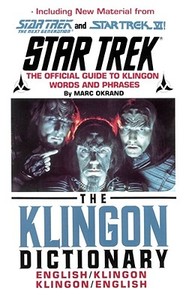 现货 克林贡词典 The Klingon Dictionary: The Official Guide to Klingon Words and Phrases [9780671745592]