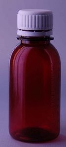 100ml 毫升 棕色聚酯液体瓶药水瓶 PET瓶 带刻度水剂瓶医用空药瓶