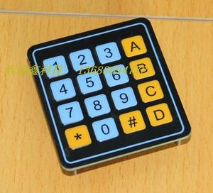 电子元件薄膜按键开关4X4薄膜键盘4*4数字小键盘矩阵键盘0-9 A-D