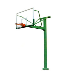 厂家直销室外固定式单柱篮球架丁字篮球架独臂篮球架户外篮球架