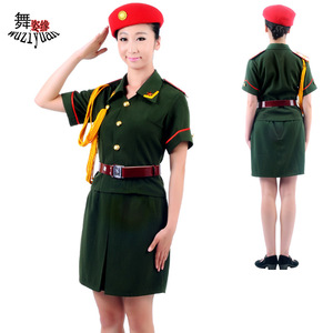 海军制服演出女军旅舞蹈表演服装女兵礼仪队仪仗队套装军装女制服