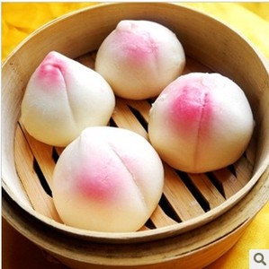 速冻寿桃包早餐点心 馒头 包子 生日宴 岁宴 12个装