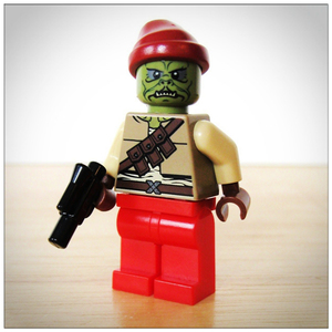 全新货lego乐高星球大战 9496 人仔 sw397 贾巴打手kithaba配武器