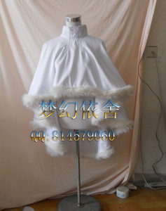 《我和僵尸有个约会》万绮雯 马小玲白色斗篷披风cos