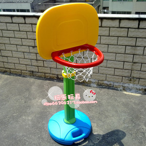 幼儿园室内外儿童塑料篮球架 户外立式投篮框 小型可升降篮球架