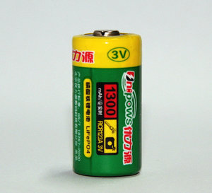 优力源电池16340锂电池/夜视仪电池/RCR123A手电电池1300mAh 3V