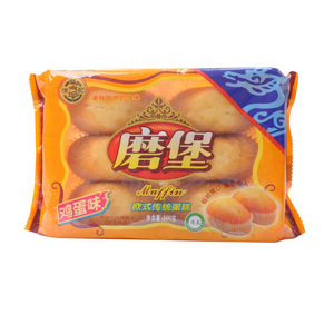 徐福记 磨堡欧式传统蛋糕 鸡蛋味190g/包 美味糕点