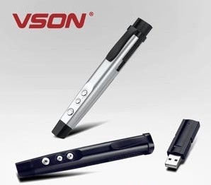 原装正品 VSON 天美意v890 电子教鞭笔 PPT投影遥控翻页笔