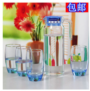 【包邮】弓箭乐美雅玻璃水具水壶冷水壶玻璃杯水杯凝彩套装CG059