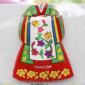 韩国民俗朝鲜民族风格 可爱卡通韩服 冰箱磁性贴 冰箱装饰品