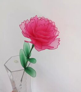 【哎呦喂diy乐园】丝网花康乃馨成品 送老师送母亲 单