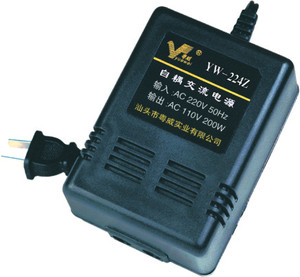 粤威YW-224Z 220V转变110V 100V120V 优质自耦交流电源变压器200W