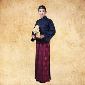 男士民国影视古装少海滩老爷富商冯敬尧杜月笙地主演出服装出租