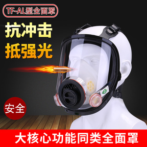 唐丰防毒面具面罩防化工气体喷漆专用防尘面俱消防全面罩配滤毒盒