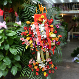 恭喜庆祝贺乔迁开张开业庆典花篮开业花蓝上海长宁徐汇鲜花店