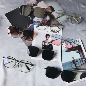 小冰定制方框墨镜太阳眼镜时尚百搭个性女士潮流街拍炫彩膜墨镜潮