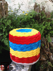 云南大理巍山民族风特色稻草纯手工编制坐墩草墩环保健康舒适